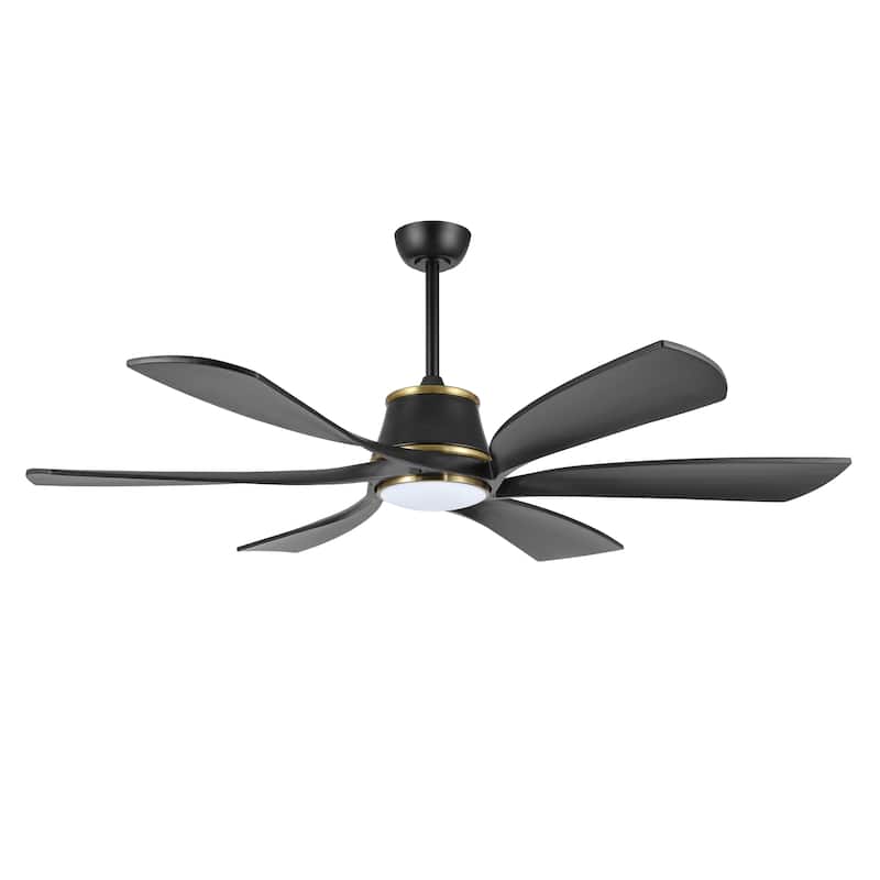 MLiAN 60 inch 6-Blades Indoor Smart LED Ceiling Fan With Remote... - 60inch