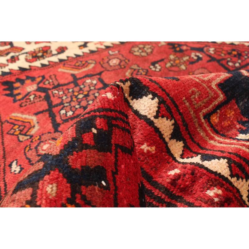 ECARPETGALLERY Hand-knotted Andelz Red Wool Rug - 4'0 x 6'4