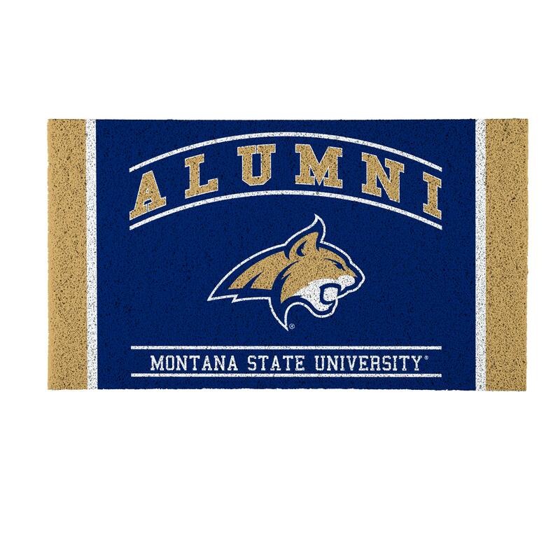 28 in. x 16 in. Montana State University Alumni Full Color PVC Door Mat