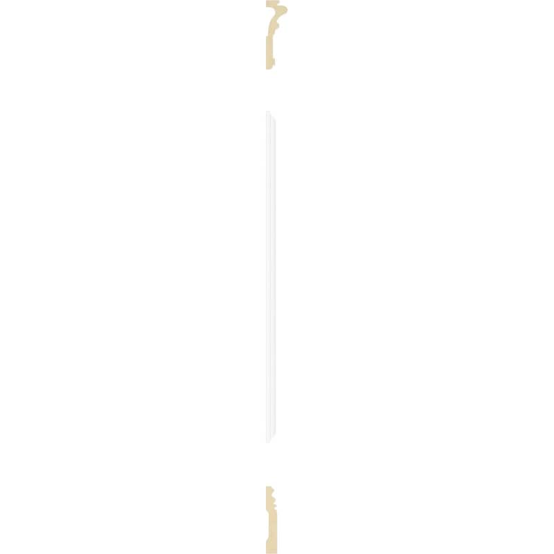 94 1/2"L Ashford Square Double Panel Traditional Wainscot Paneling Kit - Adjustable from Heights