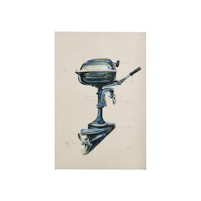 Vintage Motor II (24 x 36) Canvas Art Print