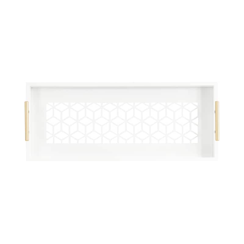 Kate and Laurel Caspen Rectangle Decorative Tray
