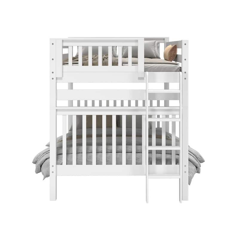 Taylor & Olive Trillium Full over Full Bunk Bed with End Ladder
