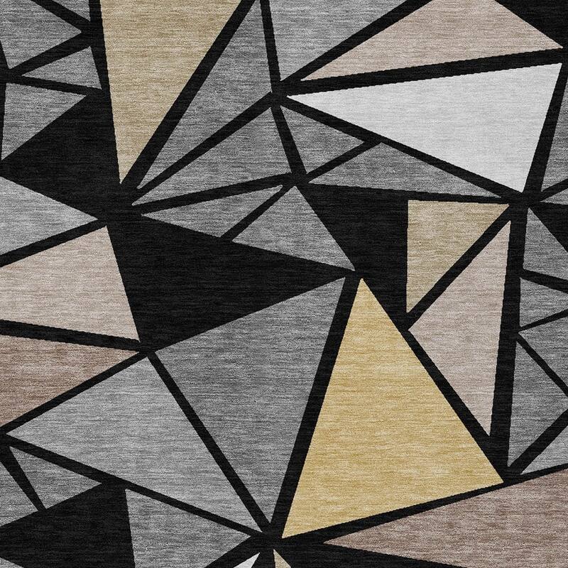 HomeRoots Geometric Transitional Rectangle Outdoor Rug