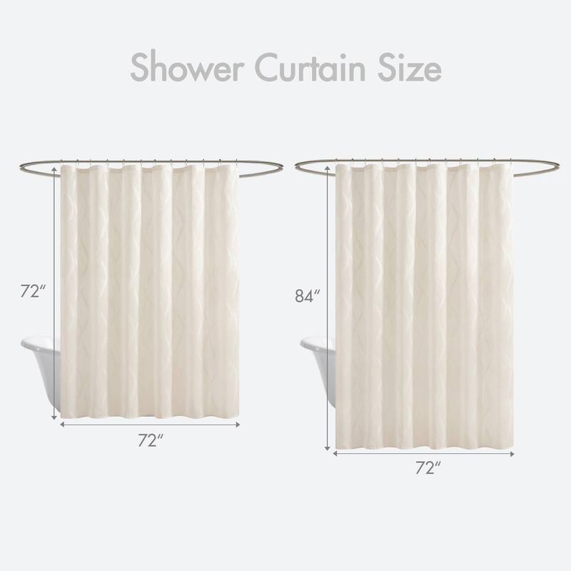 Madison Park Candice Sheer Shower Curtain
