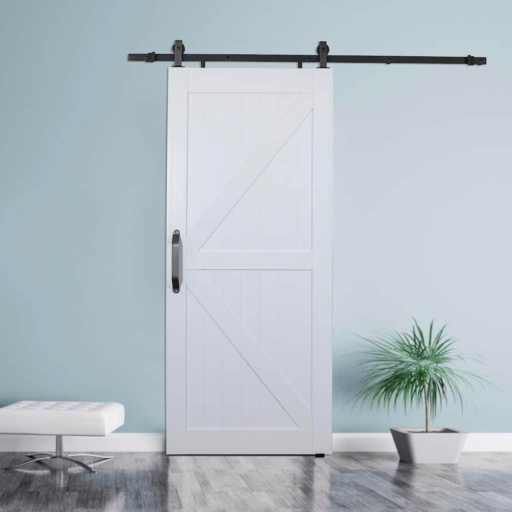 Montana 42x84 H/K White Barn door kit