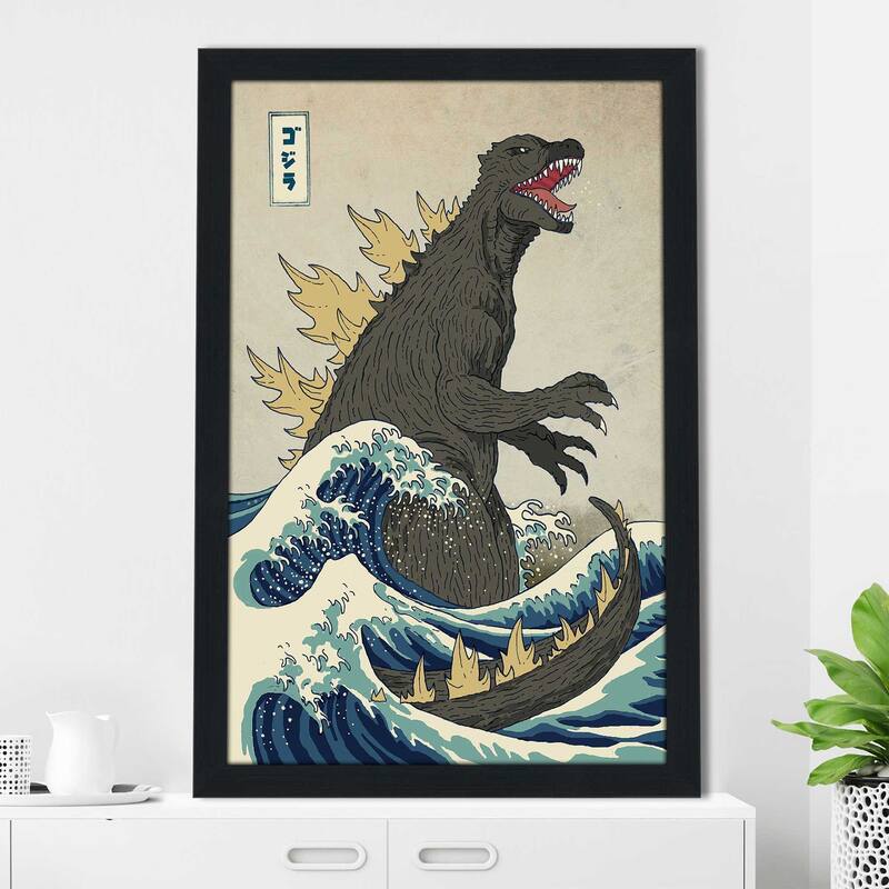 "The Great Monster off Kanagawa" by Michael Buxton Print on Acrylic