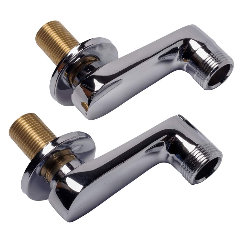 Chrome Plated Brass Swing Arm Coupler Wall Mount Adjustable Bathtub Faucet Part Renovators Supply
