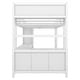 preview thumbnail 14 of 50, All-in-One Metal Loft Bed with L-Shaped Desk & Wardrobe, Bedrooms Bed Frame with Storage Cubes, Shelves, Full-Length Guardrails