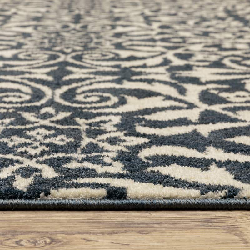 Vista Home Fawn Floral and Vine Area Rug
