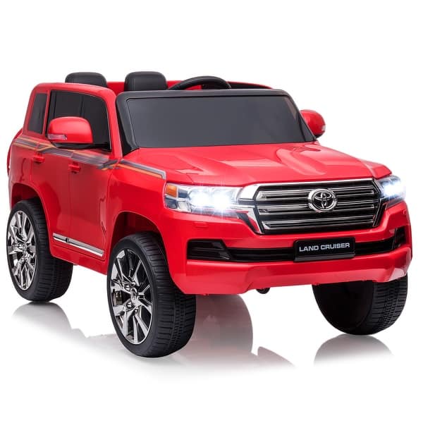 slide 2 of 10, 12V Kids Ride On Car Truck with Parent Remote Control and 2 Seat Red