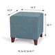 preview thumbnail 21 of 53, Adeco Simple British Style Passionate Cube Ottoman Footstool