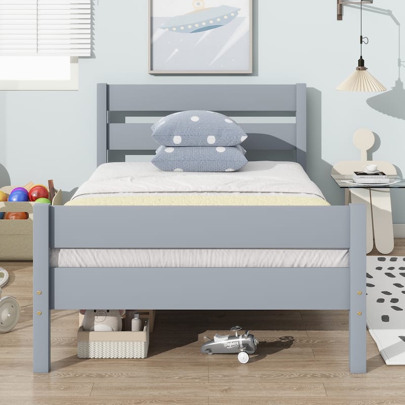 Bed with Headboard and Footboard