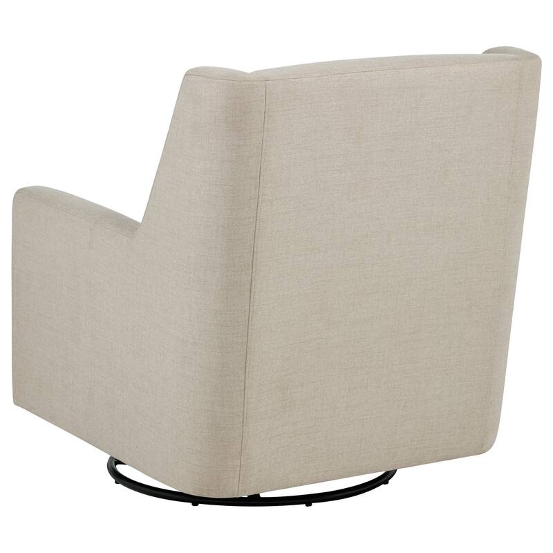 Sorrel Fabric Upholstered Swivel Glider Arm Chair Latte - 30.25" x 35.5" x 34"