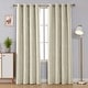 preview thumbnail 75 of 106, Deconovo Silver Line 52 Width Curtain Panel Pair (2 Panel) W52" x L108" - Light Beige