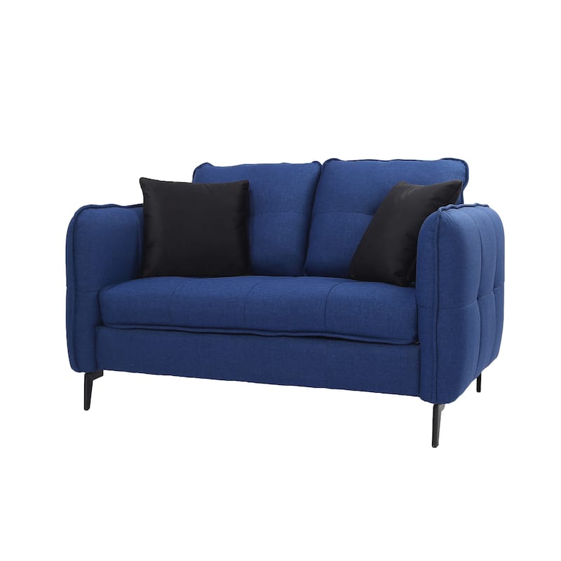 Modern Fabric Loveseat Sofa