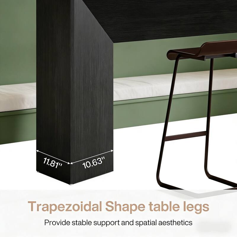 Sleek Side Table, Wooden Sofa Table, Modern Style Console Table