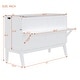 preview thumbnail 10 of 13, Murphy Bed Cabinet Bed with 2 Removable Shelves and USB Port-Queen, White