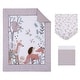 preview thumbnail 5 of 3, Little Love by NoJo Woodland Meadow 3 Piece Crib Bedding Set