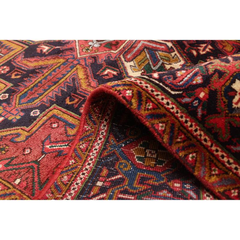 ECARPETGALLERY Hand-knotted Sarabi Dark Red Wool Rug - 6'5 x 9'8