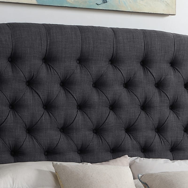 Kimberley Tufted Upholstered Wingback Bed Set, Queen Size