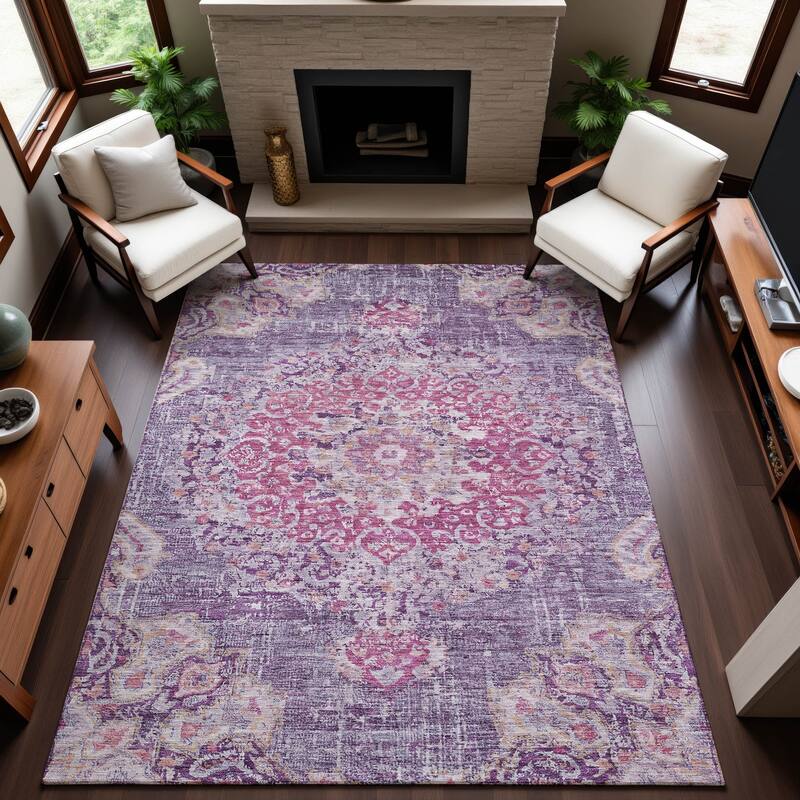 Premium Washable Super Soft Vintage Traditional Mayfield Rug