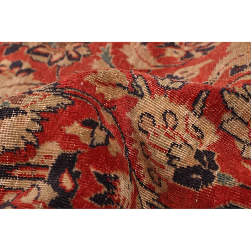 ECARPETGALLERY Hand-knotted Antalya Vintage Red Wool Rug - 6'9 x 11'6