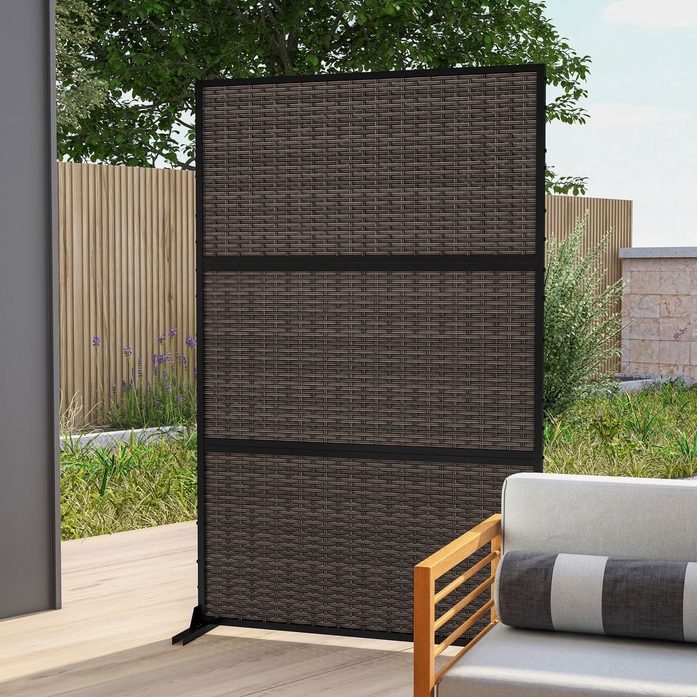 Privacy Screen Outdoor Free Standing Outdoor Screen Panel - 72"H x 47"W