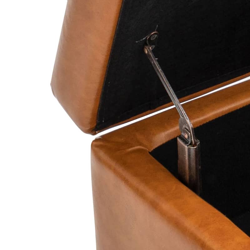 Modern Stylish Upholstered Storage Bench with Flip Top