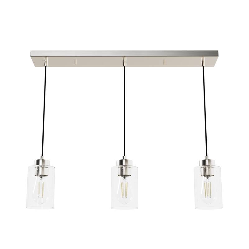 Hunter Hartland 3-Light Cluster Pendant/Chandelier - Dining Room, Kitchen, Bedroom, Entry - Farmhouse, Industrial, Modern