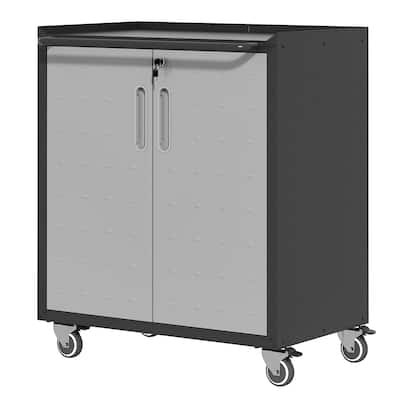 Versatile Metal Garage Storage Cabinet with Mobility and Enhanced Organization