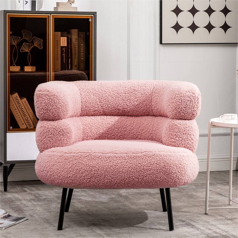 XINMICS Modern Accent Chair Upholstered Armchair for Living Room, Bedroom
