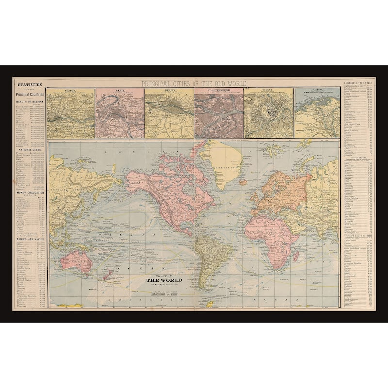 Chart of the World Framed Print
