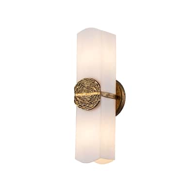 Elan Gold 2 Light Sconce - 5 x 4.75 x 16.5