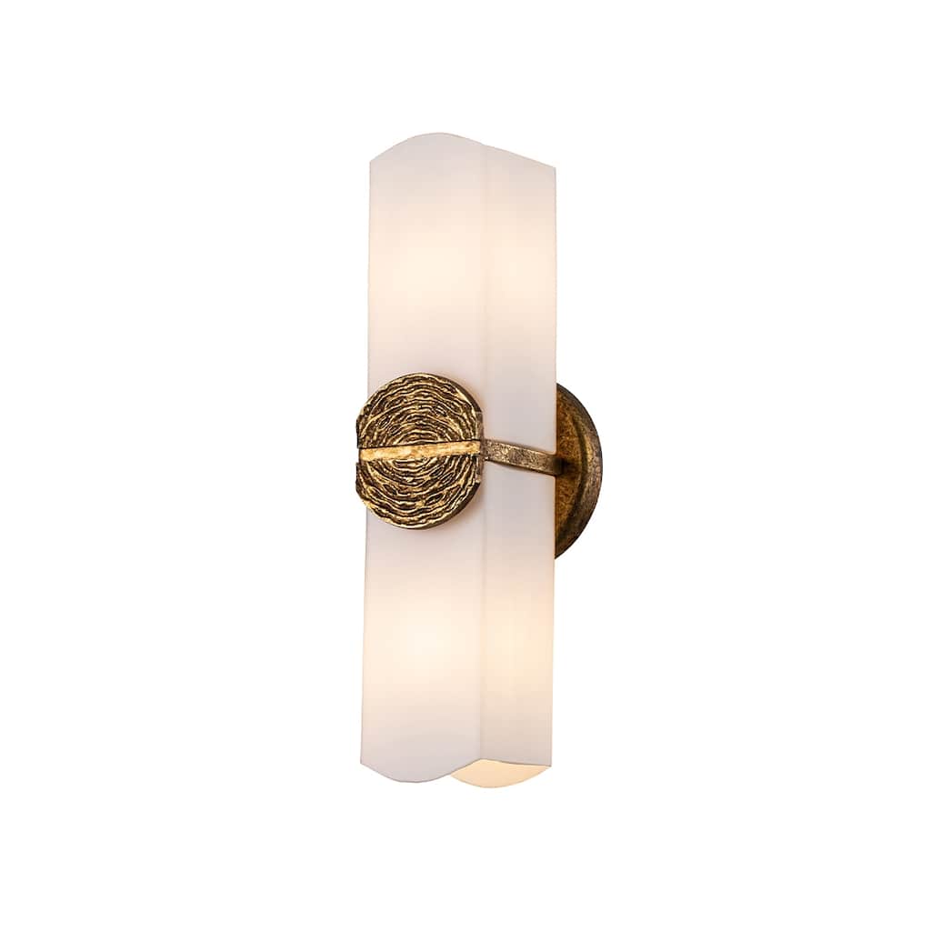 Elan Gold 2 Light Sconce - 5 x 4.75 x 16.5