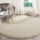 preview thumbnail 134 of 239, SAFAVIEH Santa Monica Shag Einara 2-inch Thick Area Rug 6'7" Round - Ivory - Round