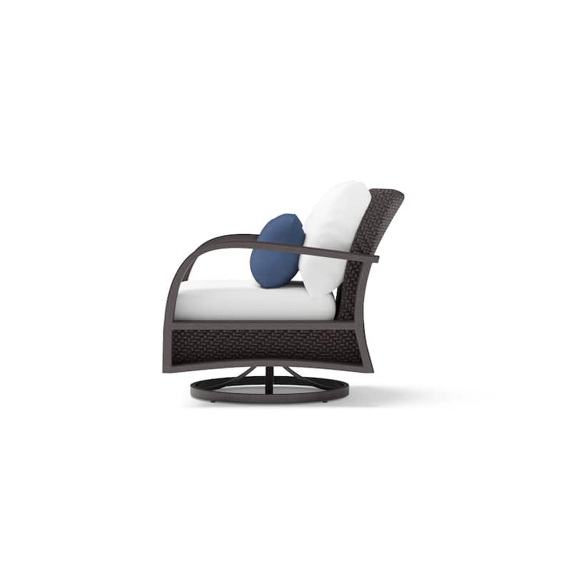Barcelo 2 Piece Sunbrella Outdoor Patio Motion Club Chairs