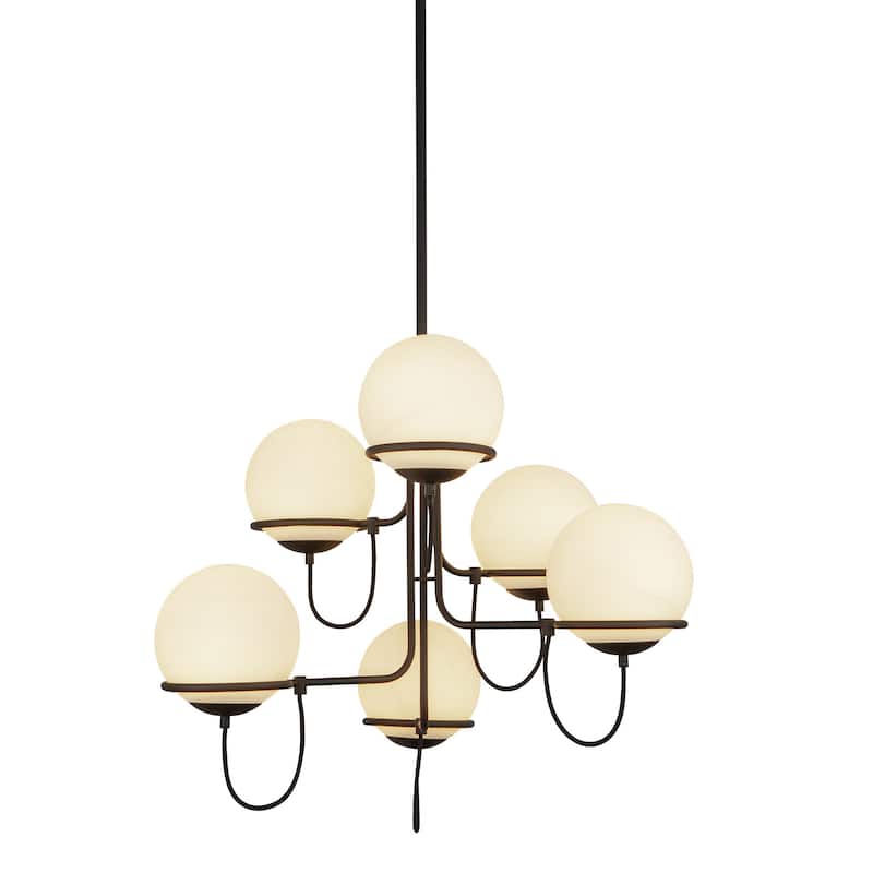 Alora Lighting CH458632 Alba 6 Light 32" Wide Chandelier