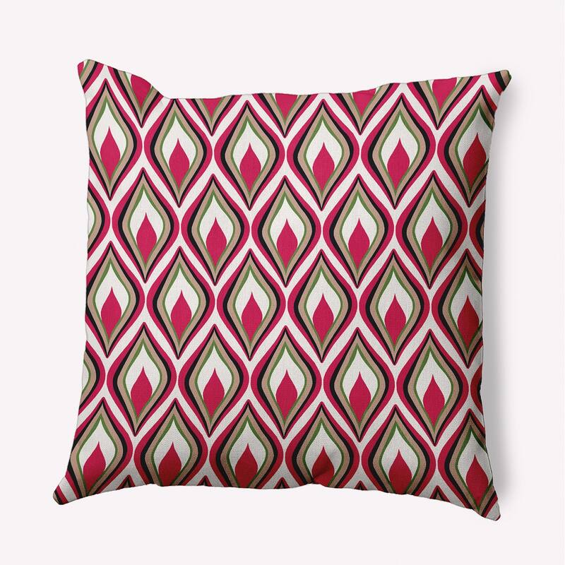 Feathers Accent Pillow - Fuschia - 20" x 20"