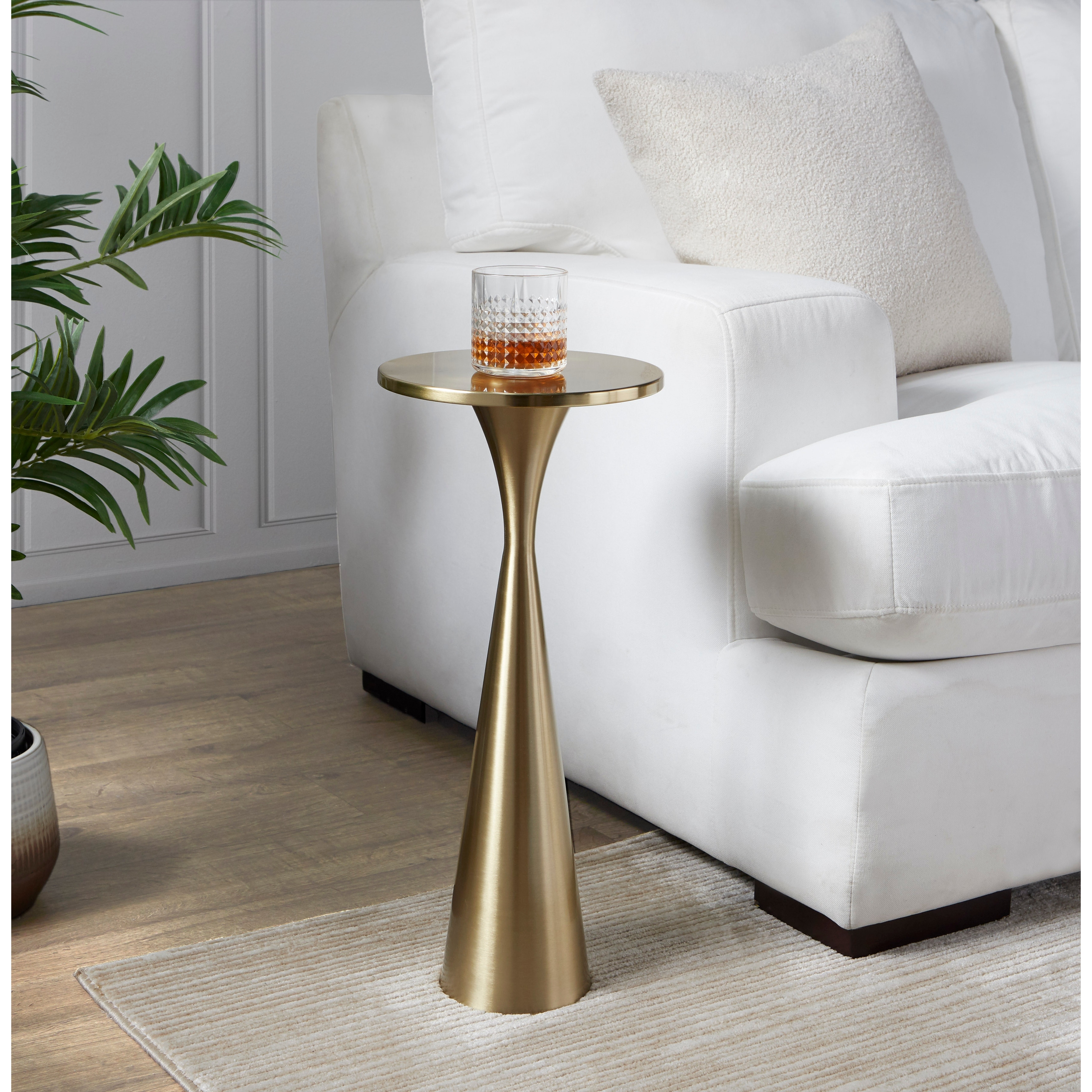 Silver Orchid Monroe 22" Metal Side Table