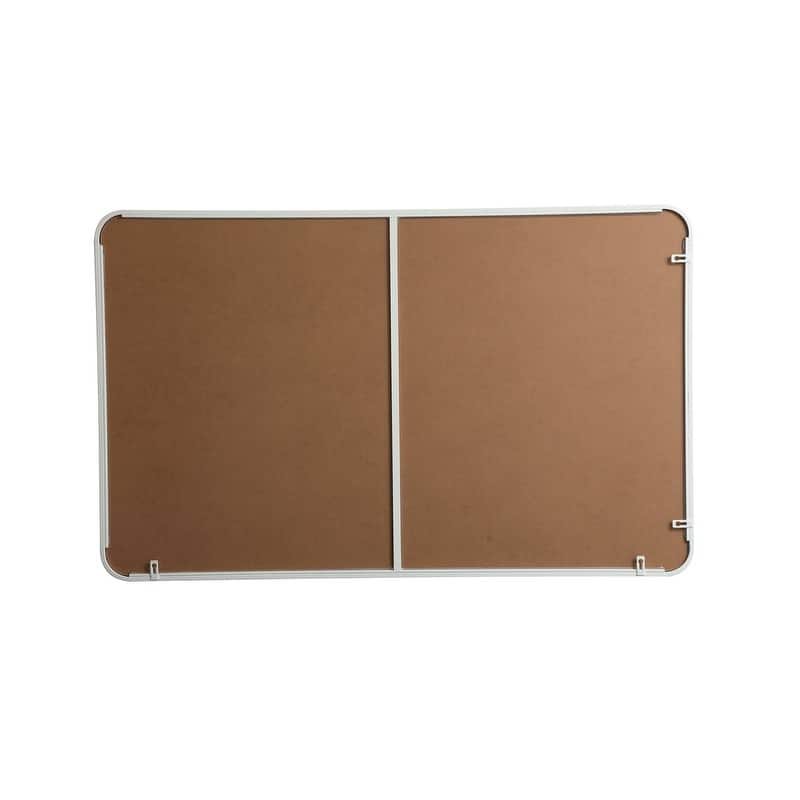 Ezra Soft Corner Metal Rectangular Mirror
