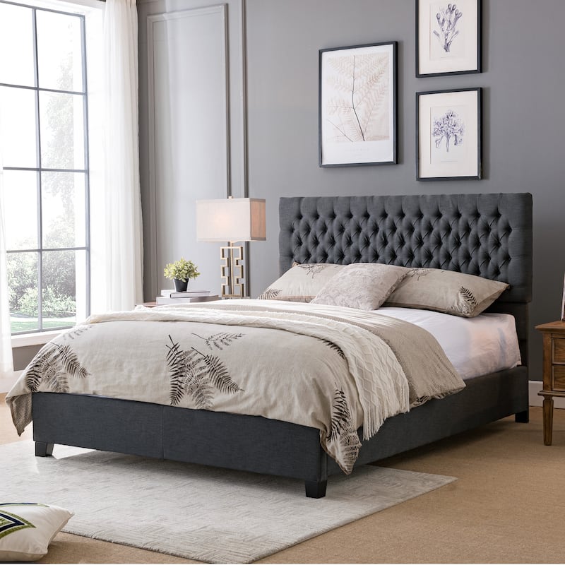 Kaelyn Upholstered Tufted Queen Bed Set by Christopher Knight Home