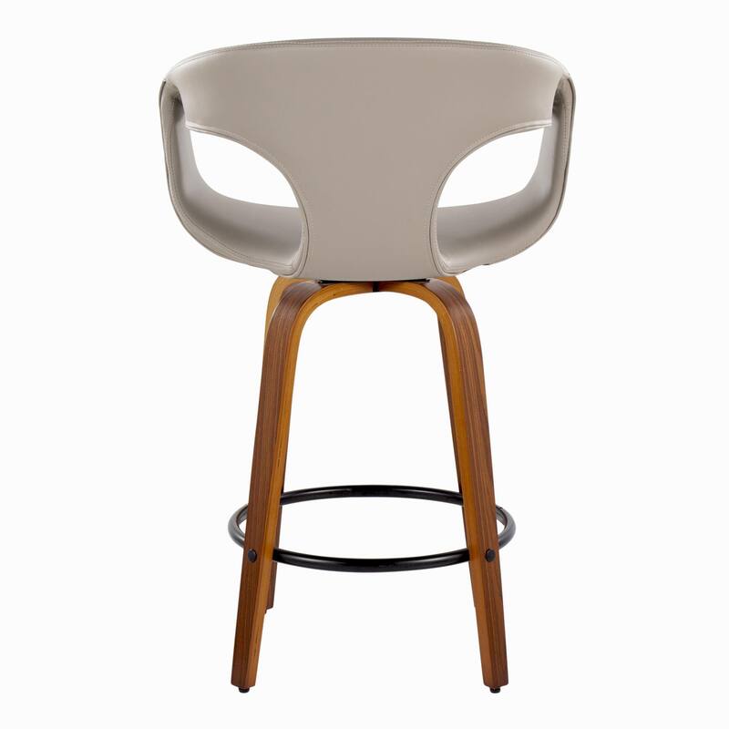 Carson Carrington Saurya 26" Fixed-Height Counter Stool with Bent Wood Legs & Round Footrest (Set of 2)