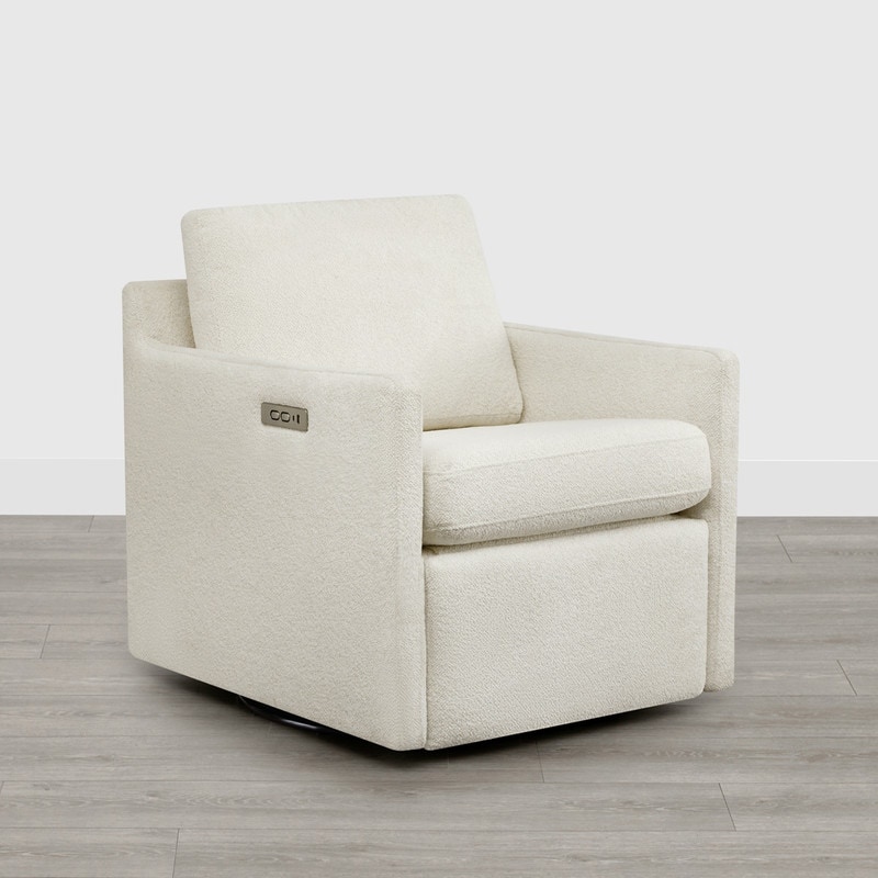 Spruce & Spring Nora Electric Power Swivel Chair with Footrest