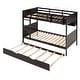 preview thumbnail 5 of 6, Twin over Twin Bunk Bed with Twin Size Trundle, Separable Bunk Bed, with Stairs and Multiple Shelves