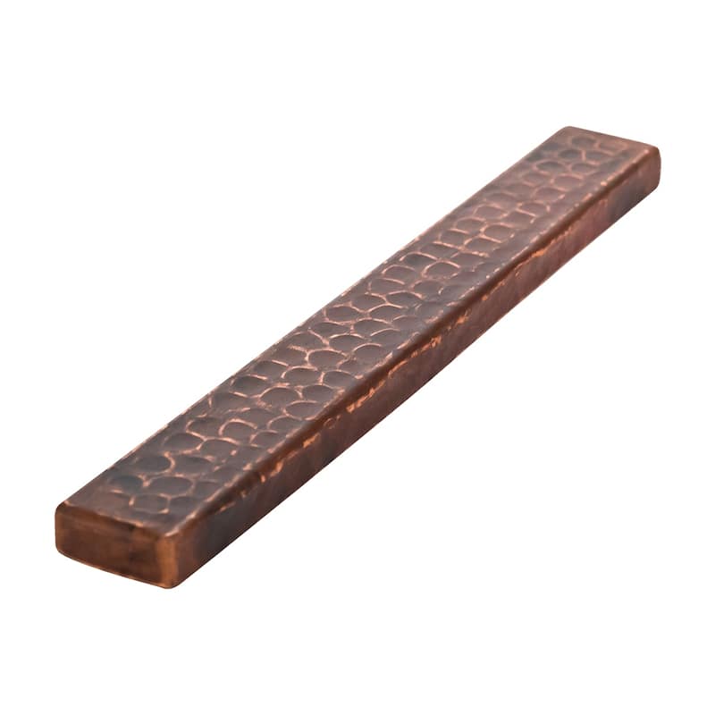 1" x 8" Hammered Copper Tile - Quantity 4 (T18DBH_PKG4)
