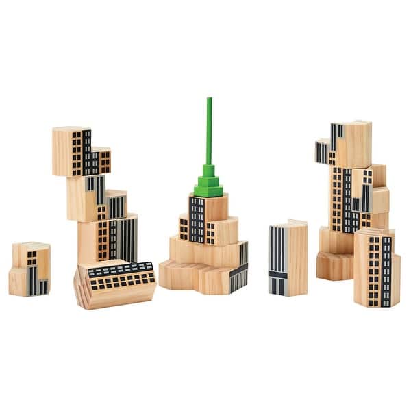 Areaware Blockitecture Nyc Skyscraper Puzzle 14 Piece 3d Wooden Block New York City Landmark Architecture Puzzle Overstock 29827668