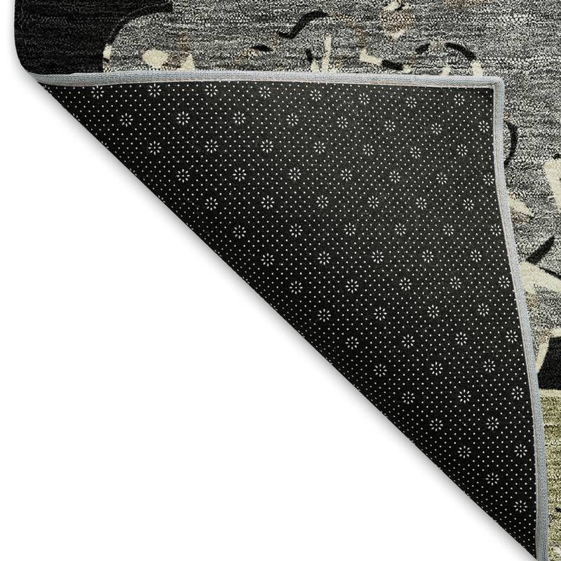 Machine Washable Indoor/ Outdoor Global Motif Chantille Rug
