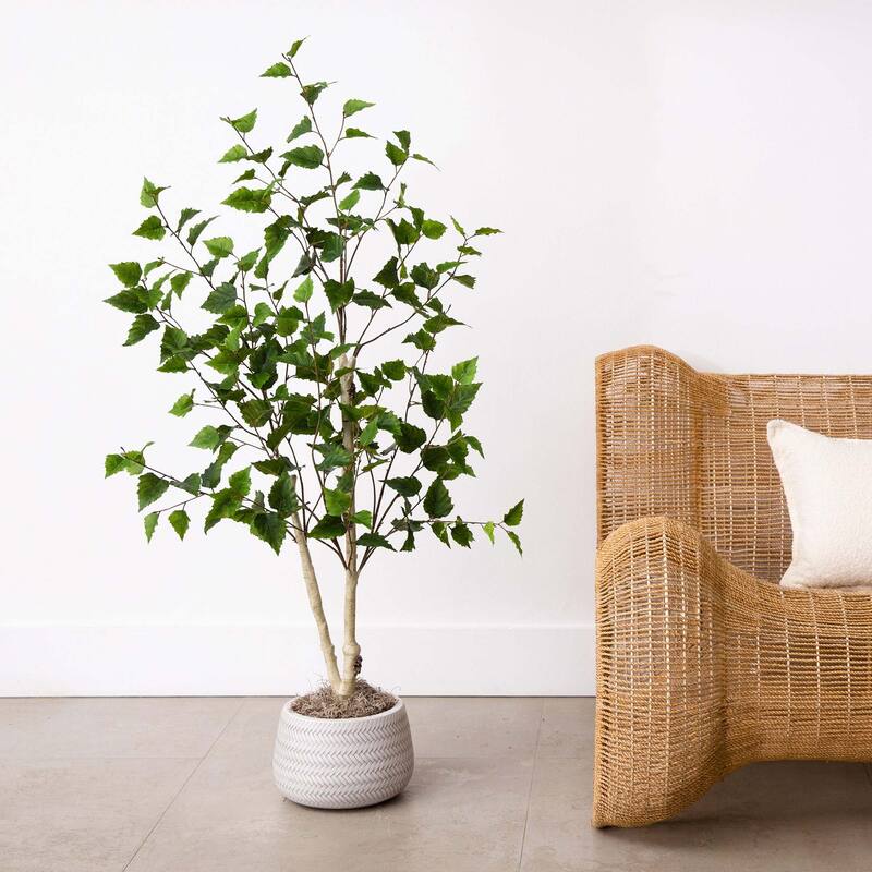 4' Artificial Birch Tree - Green