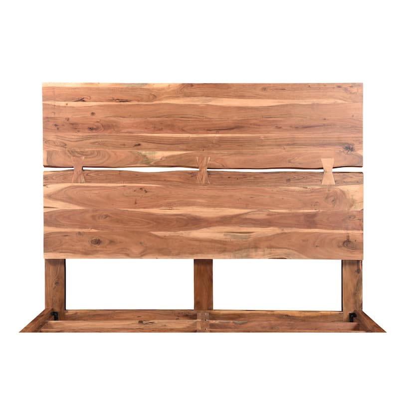 Sienna Live Edge Wood Panel Bed
